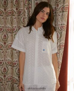 Alohas Women Blanca - White Pajama Top60BH46637 Alohas Australia