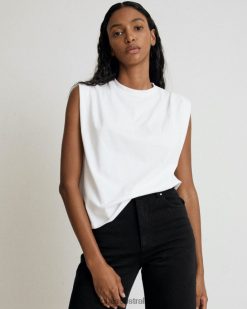 Alohas Women Chill - White Cotton Top White 60BH46918 Alohas Handbags