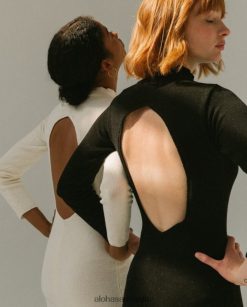 Alohas Women Conquest - Black Knit Dress Black 60BH46874 Alohas Australia