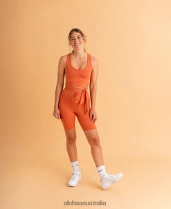 Alohas Women Cross - Orange Top60BH46706 Alohas Australia