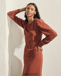 Alohas Women Exclesa - Brown Dress Terracota 60BH461004 Alohas Sandals Australia