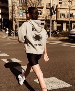 Alohas Women For the Planet - Gray Cotton Sweater Grey Melange 60BH46982 Alohas Australia