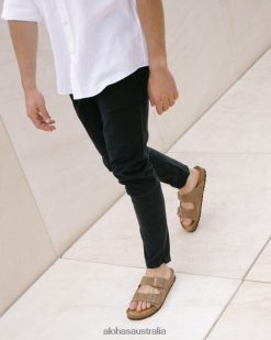 Alohas Women Homey Strap - Brown Leather Sandals60BH46564 Alohas Handbags