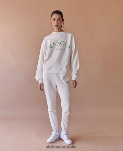 Alohas Women Iconica - Beige Tracksuit Bottoms60BH46676 Alohas Australia