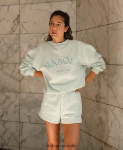 Alohas Women Iconica - Blue Cotton Shorts60BH46979 Alohas Australia