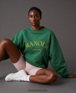 Alohas Women Iconica - Green Sweatshirt60BH46608 Alohas Sandals Australia