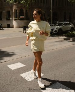 Alohas Women Iconica - Yellow Cotton Shorts60BH46978 Alohas Handbags