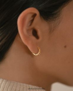 Alohas Women Jazzed - Gold Earrings Gold 60BH461068 Alohas Handbags