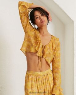 Alohas Women Linn - Yellow Multicolor Top Jelly Nutmeg Baby Blue 60BH461014 Alohas Handbags