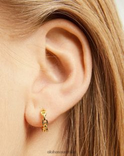 Alohas Women Lyra - Gold Earrings Gold 60BH461147 Alohas Australia