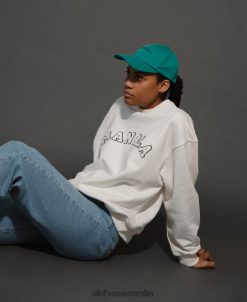 Alohas Women Manola Cap - Green Cap60BH46993 Alohas Handbags