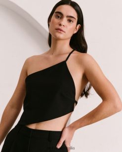 Alohas Women Melodrama - Black Cotton Top Black 60BH46810 Alohas Handbags