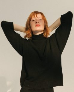 Alohas Women Passenger - Black Knit Top Black 60BH46766 Alohas Australia