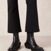 Alohas Women Ranch - Black Leather Boots Black 60BH46385 Alohas Australia