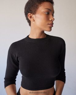 Alohas Women Relaxed - Black Sweater60BH46901 Alohas Australia