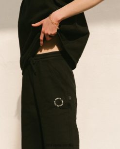 Alohas Women Ristretto - Black Cotton Pants Black 60BH46796 Alohas Australia