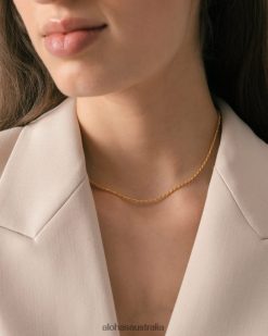 Alohas Women Soursoup - Gold Necklace Gold 60BH461115 Alohas Sandals Australia