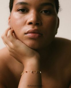 Alohas Women Talisman - Gold Bracelet Gold 60BH461190 Alohas Sandals Australia