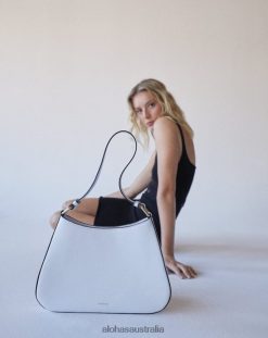 Alohas Women The C - White Shoulder Bag White 60BH461084 Alohas Australia