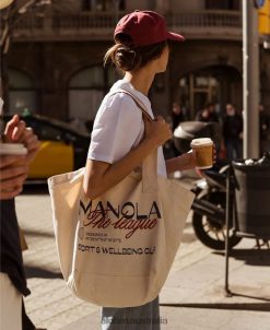 Alohas Women The League - Tote Bag White 60BH461164 Alohas Handbags