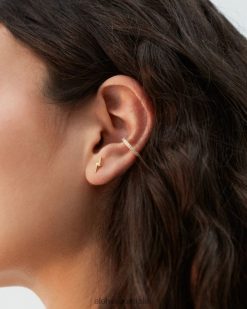 Alohas Women Thunderbolt - Gold Earrings Gold 60BH461145 Alohas Sandals Australia