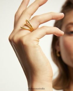 Alohas Women Trilogy - Gold Ring Gold 60BH461206 Alohas Handbags