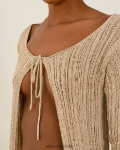 Alohas Women Witty - White Knit Top Glim Ivory 60BH46687 Alohas Handbags