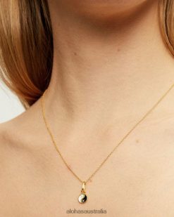 Alohas Women Ying Yang - Gold Necklace Gold 60BH461146 Alohas Handbags